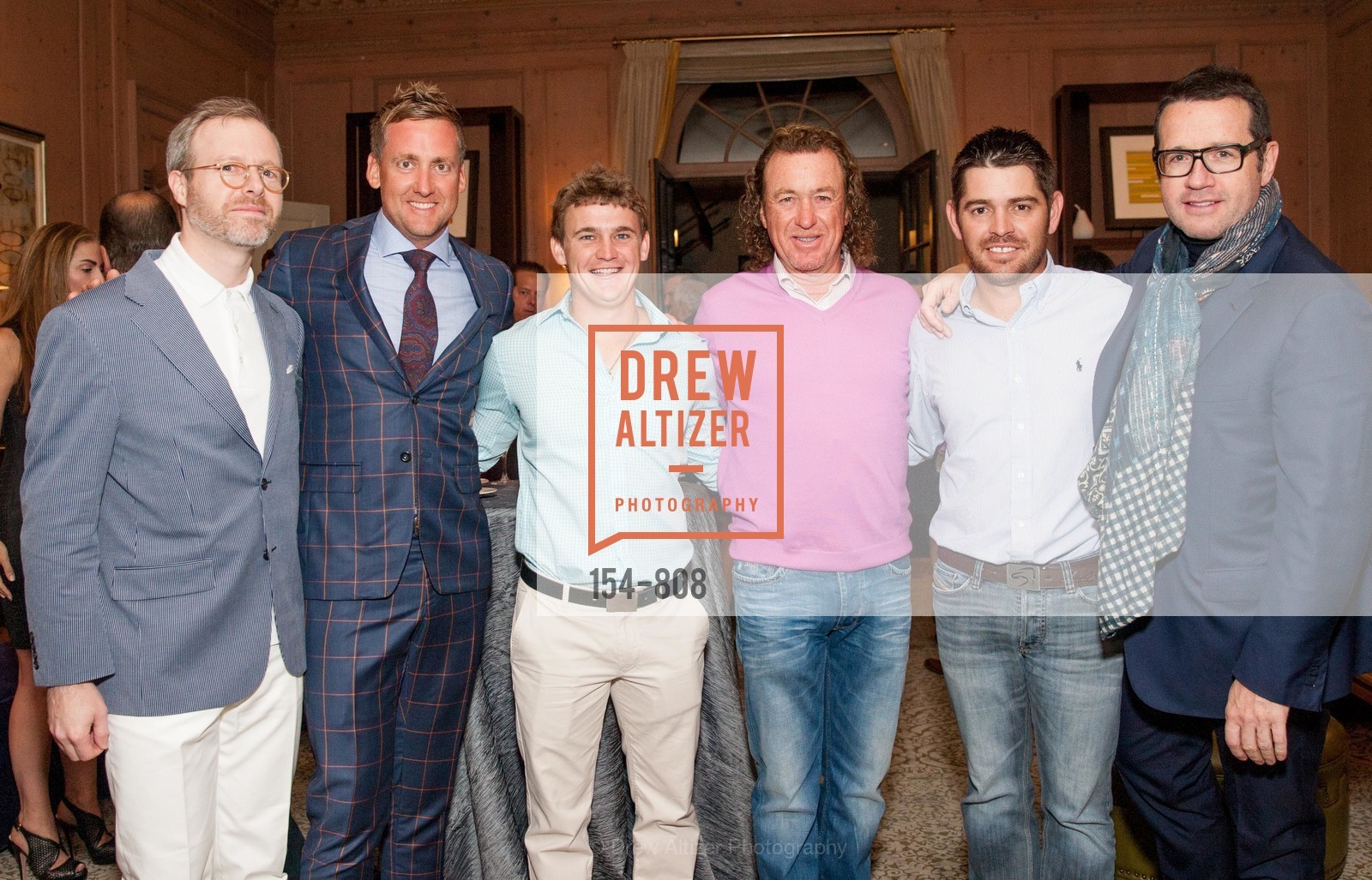 Xavier Nolot, Ian Poulter, Bud Cauley, Miguel Angel Jimenez, Louis Woosthuizen, Francoise-Henry Bennahmias, AUDEMARS PIGUET Ambassador Golf Invitational 2015 KickOff Cocktails, US, April 27th, 2015, Photo #154-808 Xavier Nolot, Ian Poulter, Bud Cauley, Miguel Angel Jimenez, Louis Woosthuizen, Francoise-Henry Bennahmias, Photo #154-808