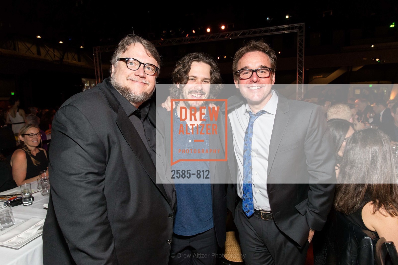 Guillermo Del Toro, Edgar Wright, Chris Columbus, SAN FRANCISCO FILM SOCIETY'S 2015 Awards Night, US, April 28th, 2015, Photo #2585-812 Guillermo Del Toro, Edgar Wright, Chris Columbus, Photo #2585-812