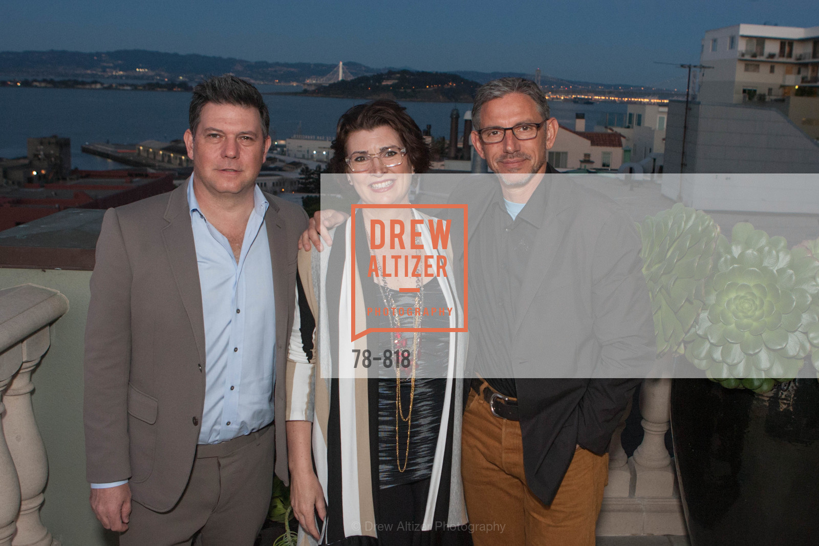 Leo Villareal, Amy Critchett, Ben Davis, Celebrating LEO VILLAREAL and The Bay Lights, US, March 5th, 2015, Photo #78-818 Leo Villareal, Amy Critchett, Ben Davis, Photo #78-818