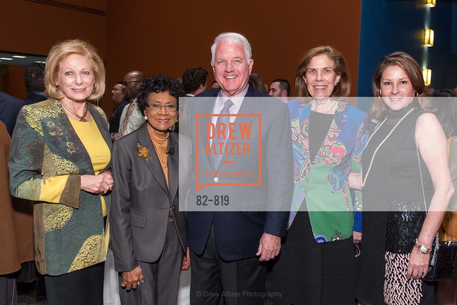 Susan Swartz, Belva Davis, Jim Swartz, Sheila Larsen, Isabel Moore, Photo #82-819