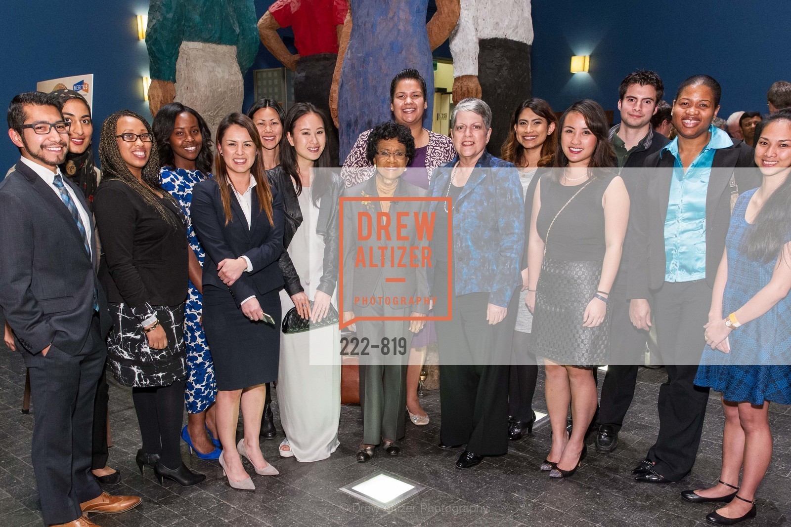 Anthony Rodriguez, Antricia Kimuyu, Lydia Blanco, Raquel Gonzalez, Tracy Zhu, Mona Zhao, Janelle Charles Oyuela, Janet Napolitano, Alessandra Ortiz, Paulina Wong, Armando Ibarra, Stella Torrey, Diana Alegre, MERITUS Making College Count 2015, US, March 5th, 2015, Photo #222-819 Anthony Rodriguez, Antricia Kimuyu, Lydia Blanco, Raquel Gonzalez, Tracy Zhu, Mona Zhao, Janelle Charles Oyuela, Janet Napolitano, Alessandra Ortiz, Paulina Wong, Armando Ibarra, Stella Torrey, Diana Alegre, Photo #222-819