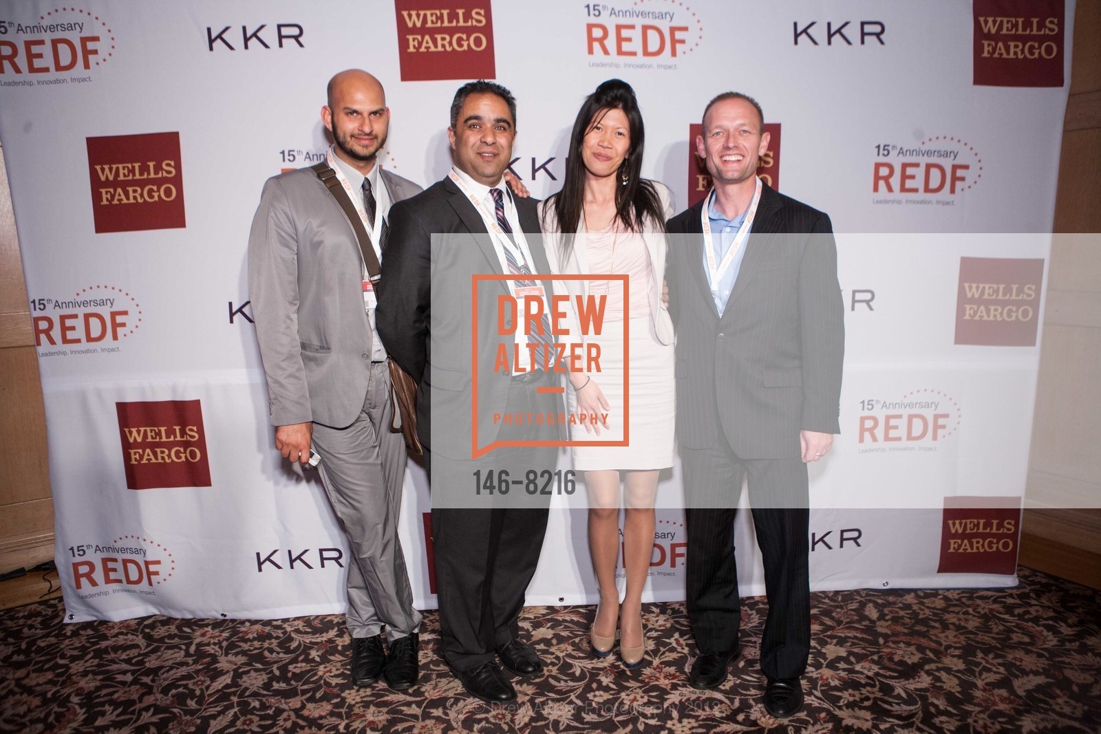Adam Quadeer, Fazy Zoubi, Zonia Lei, Dale Barton, 2012 REDF Benefit + Social Enterprise Expo, The Regency Center. 1290 Sutter Street, September 18th, 2012, Photo #146-8216 Adam Quadeer, Fazy Zoubi, Zonia Lei, Dale Barton, Photo #146-8216