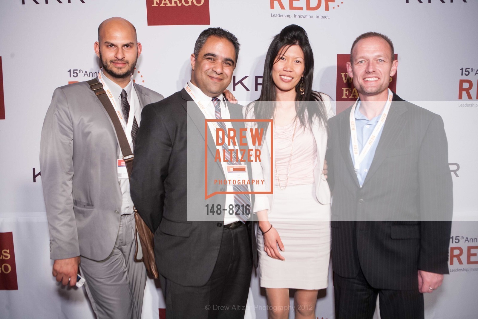 Adam Quadeer, Fazy Zoubi, Zonia Lei, Dale Barton, 2012 REDF Benefit + Social Enterprise Expo, The Regency Center. 1290 Sutter Street, September 18th, 2012, Photo #148-8216 Adam Quadeer, Fazy Zoubi, Zonia Lei, Dale Barton, Photo #148-8216
