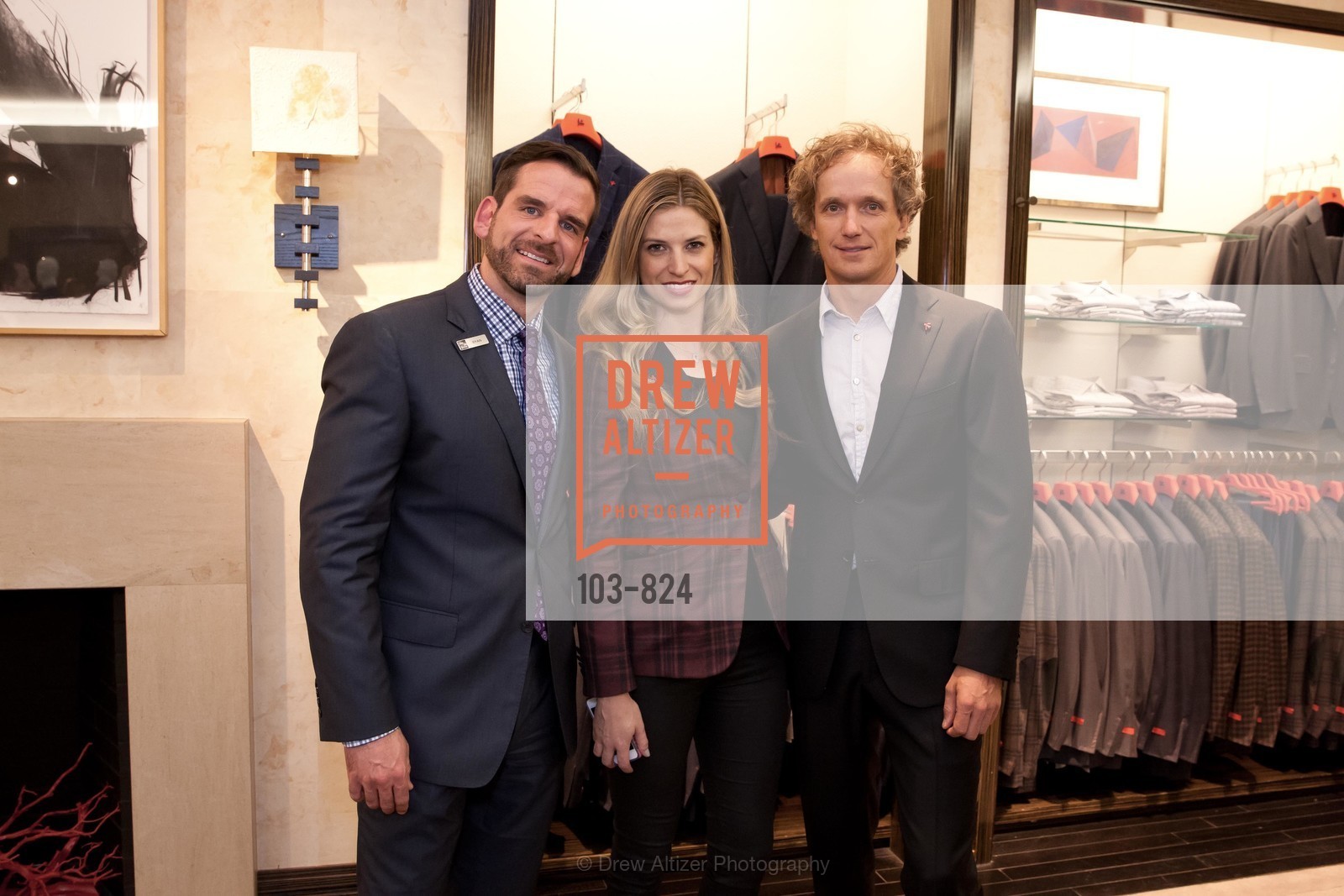 Ryan Williams, Sarrah Candee, Yves Behar, Saks Fifth Avenue Men of Style 2015 with Isaia & San Francisco Magazine, US, March 6th, 2015, Photo #103-824 Ryan Williams, Sarrah Candee, Yves Behar, Photo #103-824