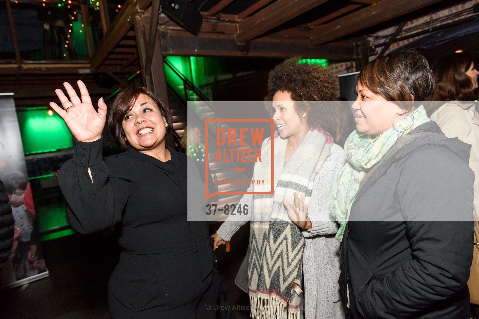Heather Morado, Kimberly Meyers-Thum, Danielle Loughridge, Holy Family Day Home Sláinte Event 2018, Verso. 1525 Mission St, March 15th, 2018, Photo #37-8246 Heather Morado, Kimberly Meyers-Thum, Danielle Loughridge, Photo #37-8246