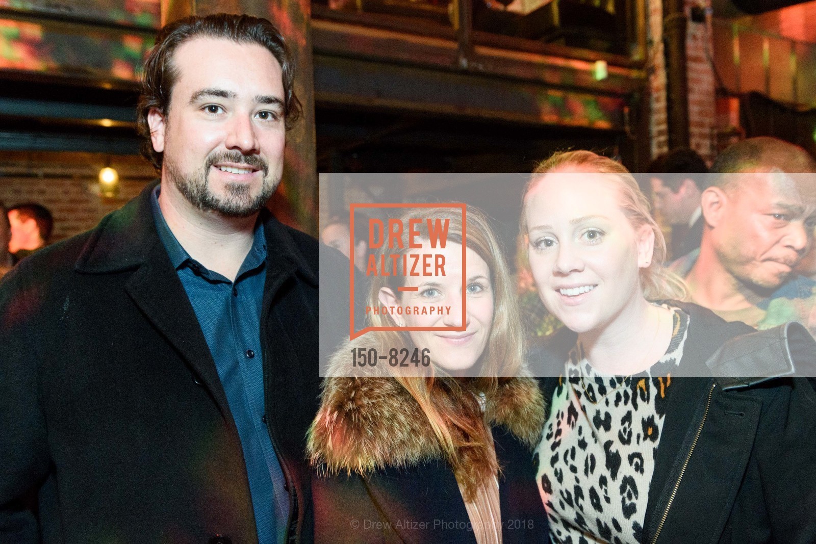 Asher McInerney, Evelyne Etcherren, Sophia Borbett, Holy Family Day Home Sláinte Event 2018, Verso. 1525 Mission St, March 15th, 2018, Photo #150-8246 Asher McInerney, Evelyne Etcherren, Sophia Borbett, Photo #150-8246