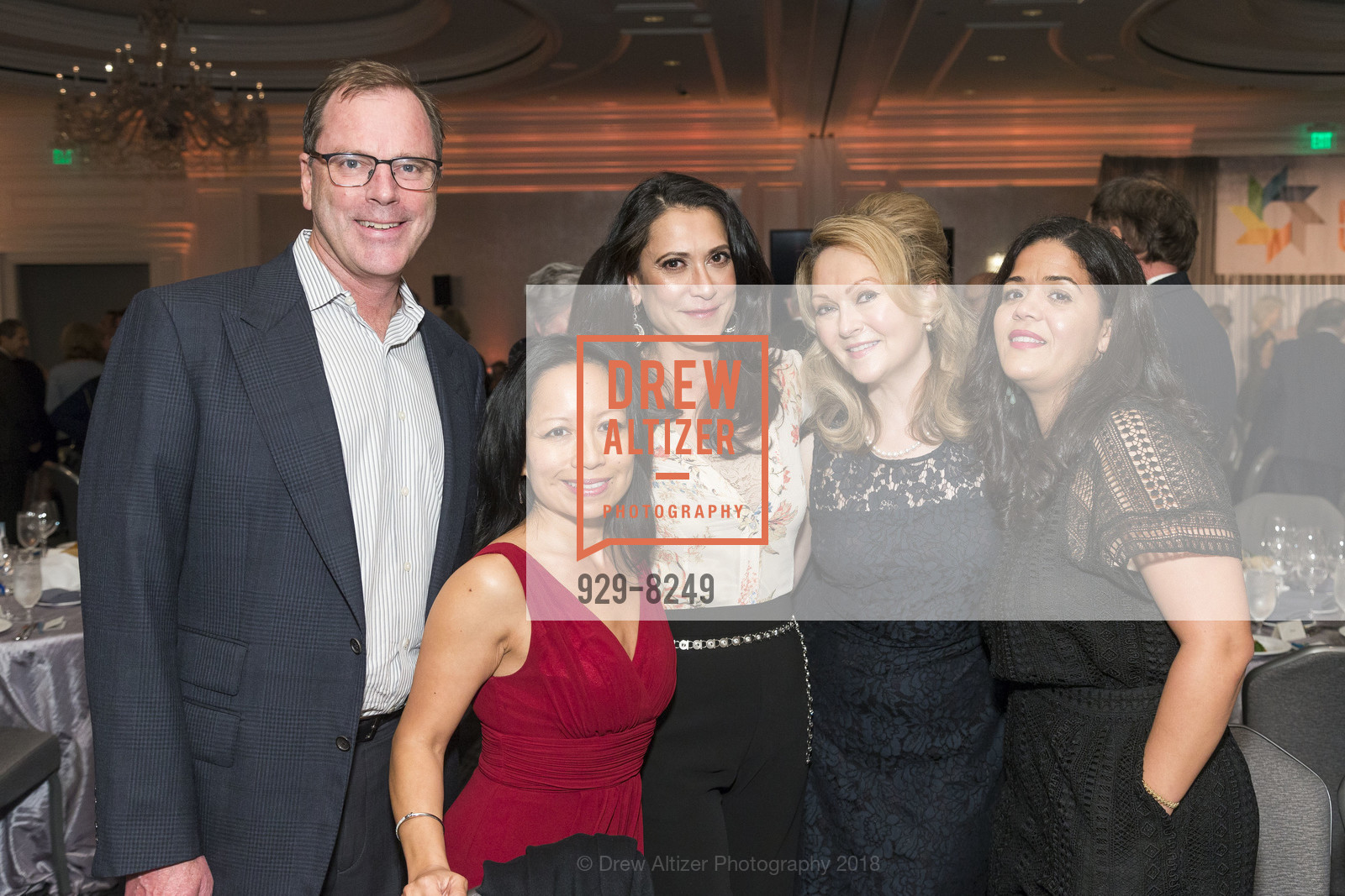 Mike Donovan, Dina Donovan, Elaine La Mastra, 15th Circles of Light, Ritz-Carlton Hotel San Francisco. 600 Stockton St, San Francisco, CA, March 15th, 2018, Photo #929-8249 Mike Donovan, Dina Donovan, Elaine La Mastra, Photo #929-8249