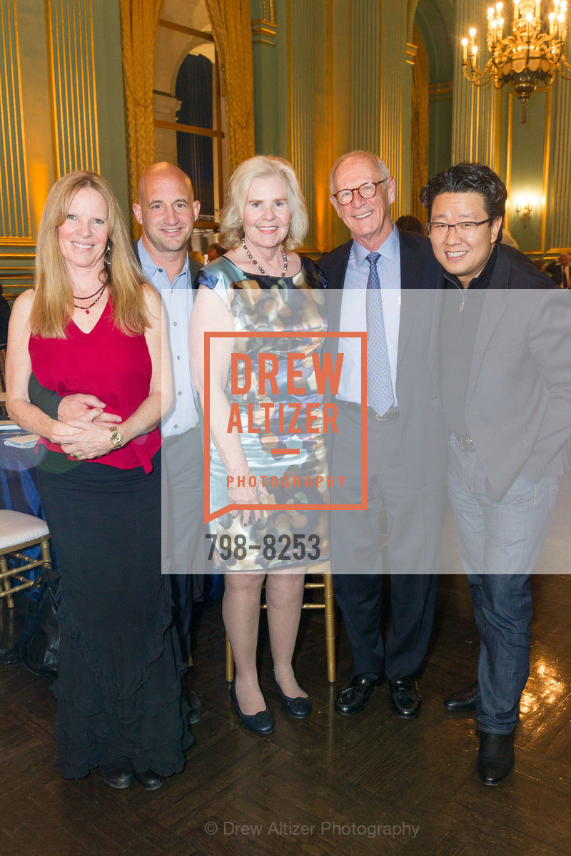 Kris Brewer, Eric Brewer, Paula Gambs, John Gambs, Jeff Han, Soiree Suisse Gala 2018 - New Century Chamber Orchestra, San Francisco War Memorial, The Green Room. 401 Van Ness Ave, Photo #798-8253 Kris Brewer, Eric Brewer, Paula Gambs, John Gambs, Jeff Han, Photo #798-8253