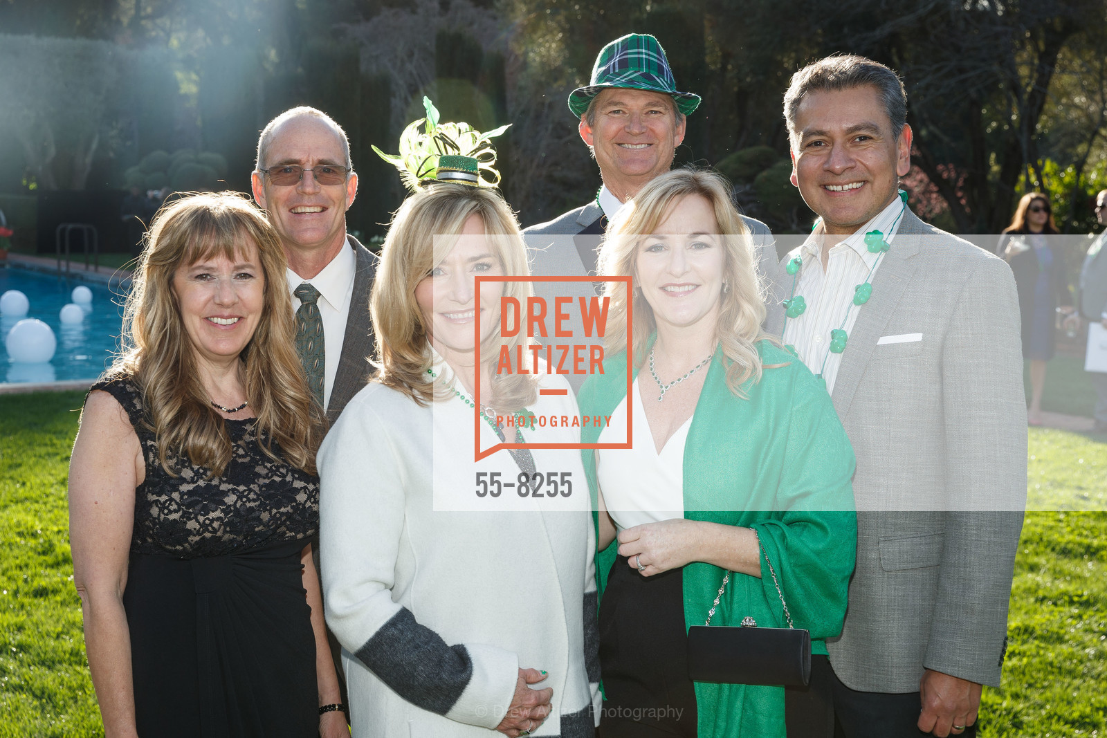 Kyle Richardson, Mark Richardson, Wendy Polley, Jim Polley, Annette Eros, Anthony Eros, Ronald McDonald House Stanford House Party! Shake Your Shamrock, Filoli. 86 Canada Road, Photo #55-8255 Kyle Richardson, Mark Richardson, Wendy Polley, Jim Polley, Annette Eros, Anthony Eros, Photo #55-8255