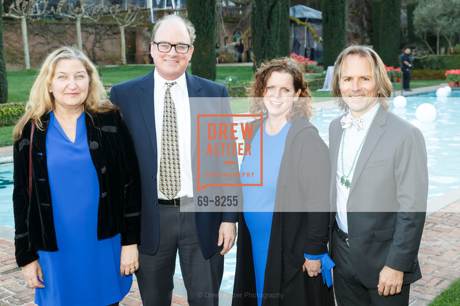 Susan O'Sullivan, Patrick O'Sullivan, Karen Newport, Verne Deason, Ronald McDonald House Stanford House Party! Shake Your Shamrock, Filoli. 86 Canada Road, Photo #69-8255 Susan O'Sullivan, Patrick O'Sullivan, Karen Newport, Verne Deason, Photo #69-8255