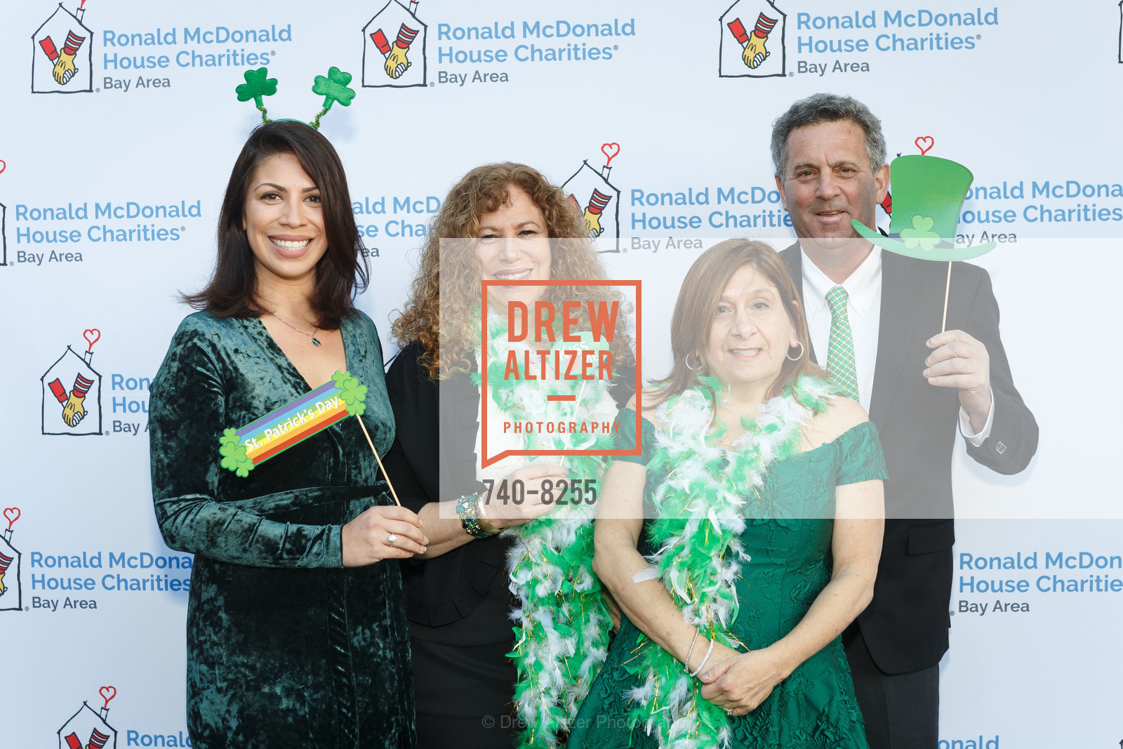 Lindsay Fabela, Laura Fabela, Donna Rodriguez, Jim Rodriguez, Ronald McDonald House Stanford House Party! Shake Your Shamrock, Filoli. 86 Canada Road, Photo #740-8255 Lindsay Fabela, Laura Fabela, Donna Rodriguez, Jim Rodriguez, Photo #740-8255