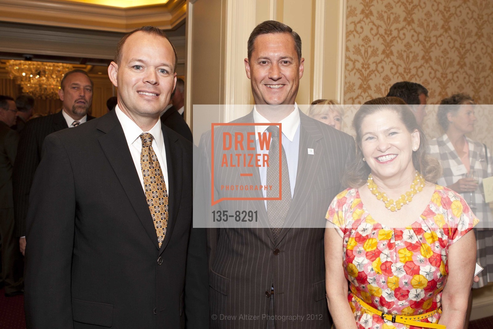 John Henry, Scott de Savoye, Lori Hutchinson, PETER GOLDMAN AWARD OF EXCELLENCE Luncheon Honoring Tom Costello, US, May 23rd, 2012, Photo #135-8291 John Henry, Scott de Savoye, Lori Hutchinson, Photo #135-8291