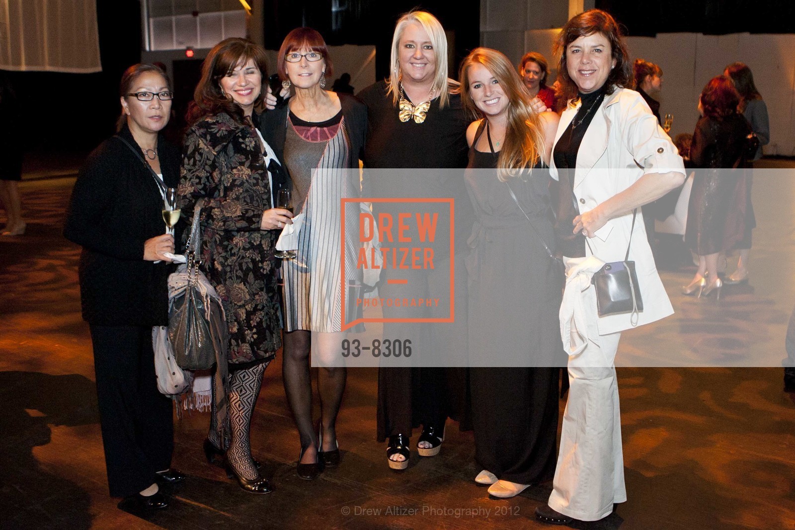 Lillian Wagner, Deborah Larson, Kitty Rudman, Lori Puccinelli Stern, Katie Ring, Connie Ring, "EVOLVE... A Woman's Journey" Opening Night at Fort Mason, US, June 21st, 2012, Photo #93-8306 Lillian Wagner, Deborah Larson, Kitty Rudman, Lori Puccinelli Stern, Katie Ring, Connie Ring, Photo #93-8306
