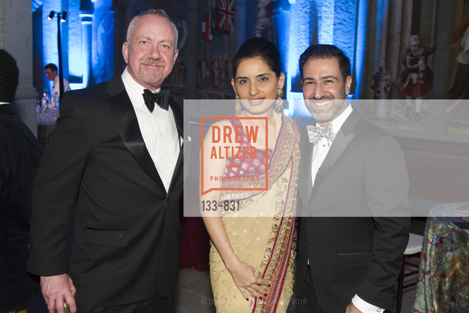 Dan Bayless, Mahika Shamdasani, Sanjay Shamdasani, Carnivale: A Gala Inside Grace Cathedral, Grace Cathedral. 1100 California St, February 4th, 2016, Photo #133-831 Dan Bayless, Mahika Shamdasani, Sanjay Shamdasani, Photo #133-831