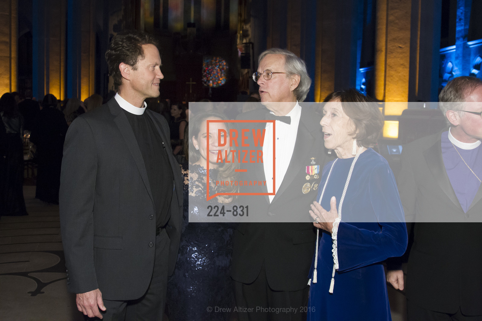 Dean Malcolm Clemens Young, Heidi Ho, Peter Carpenter, Jane Shaw Carpenter, Carnivale: A Gala Inside Grace Cathedral, Grace Cathedral. 1100 California St, February 4th, 2016, Photo #224-831 Dean Malcolm Clemens Young, Heidi Ho, Peter Carpenter, Jane Shaw Carpenter, Photo #224-831