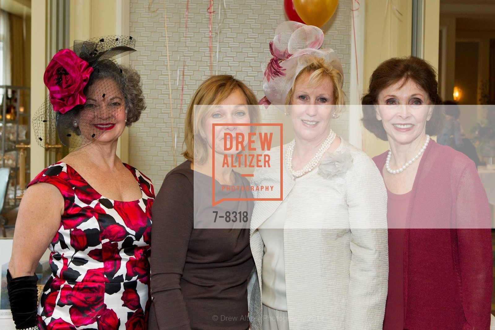 Hazel Kawaja, Sharon Collier, Leslie LaRocca, Lorraine Fulmer, "Art of the Flower," San Francisco Garden Club Benefit Luncheon, US, October 19th, 2012, Photo #7-8318 Hazel Kawaja, Sharon Collier, Leslie LaRocca, Lorraine Fulmer, Photo #7-8318