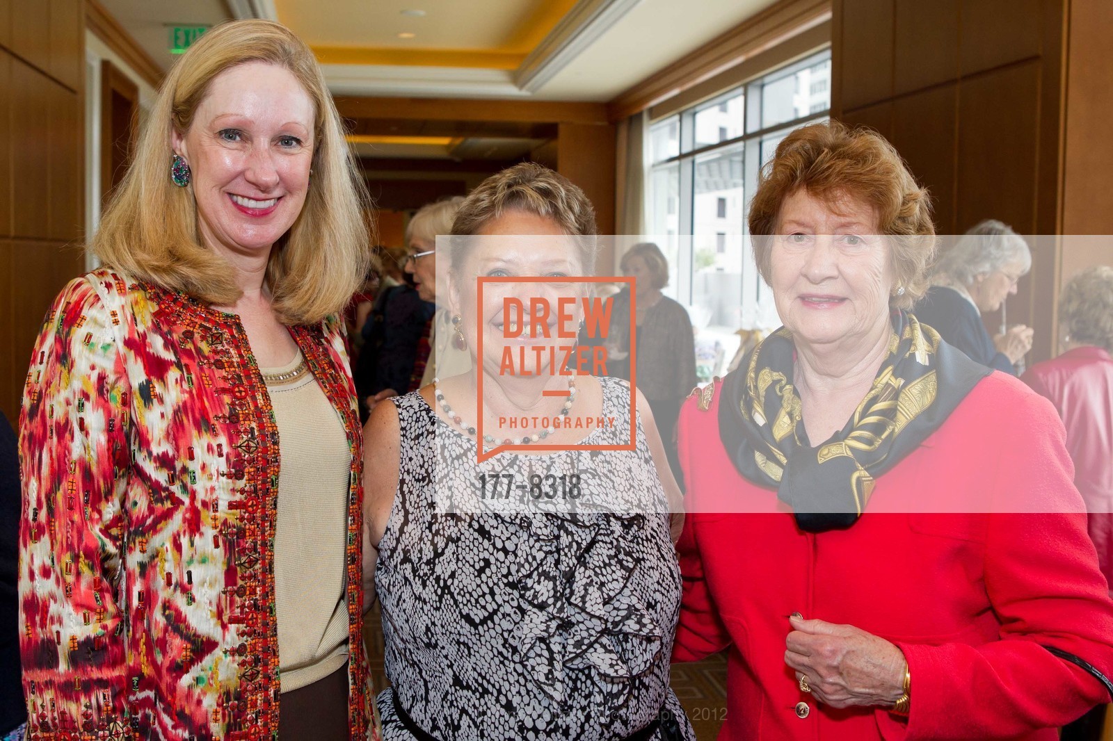 Trish Turner McConnell, Betty Voris, Edie Large, "Art of the Flower," San Francisco Garden Club Benefit Luncheon, US, October 19th, 2012, Photo #177-8318 Trish Turner McConnell, Betty Voris, Edie Large, Photo #177-8318