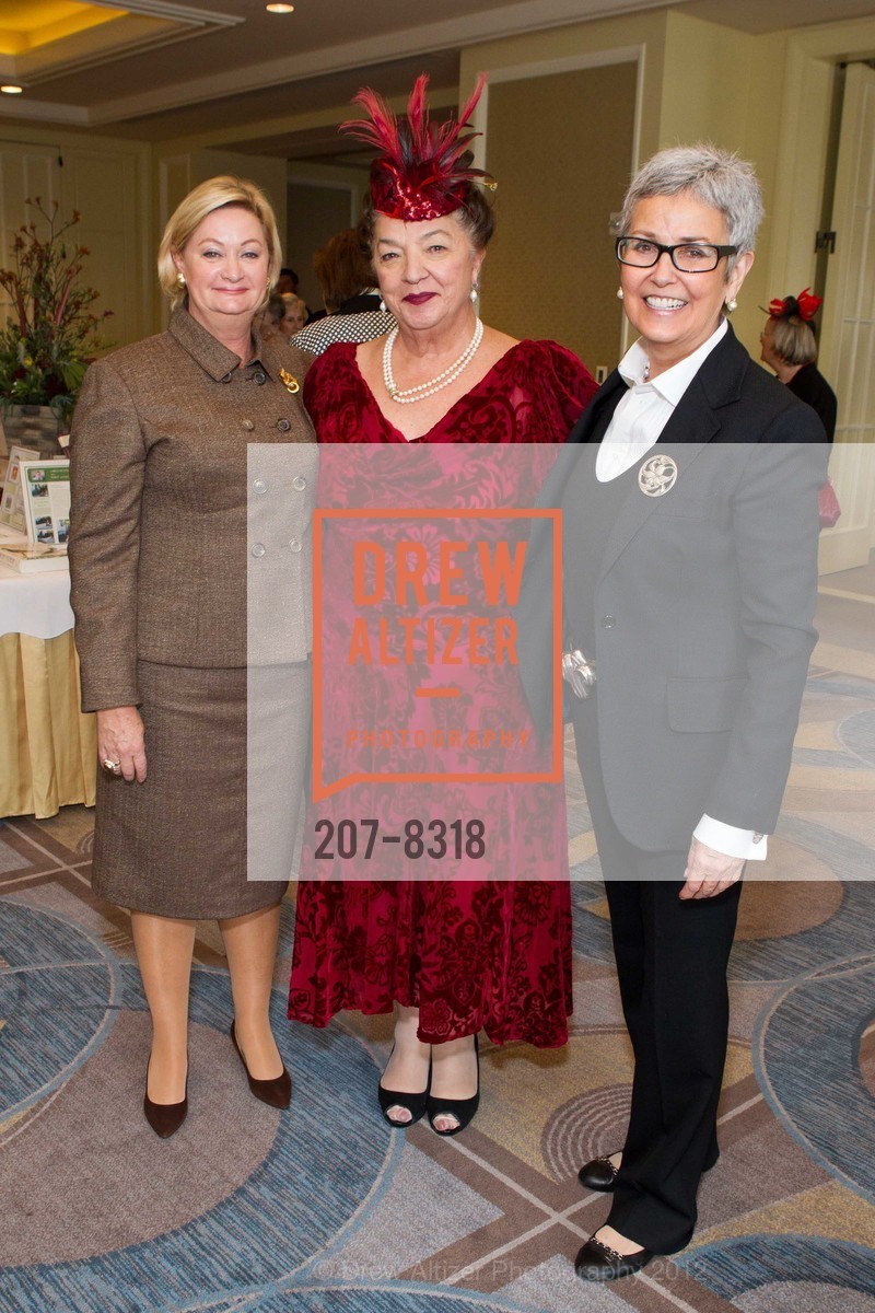 Claire Blake, Charlotte Mayfield, Diane Nerheim, "Art of the Flower," San Francisco Garden Club Benefit Luncheon, US, October 19th, 2012, Photo #207-8318 Claire Blake, Charlotte Mayfield, Diane Nerheim, Photo #207-8318