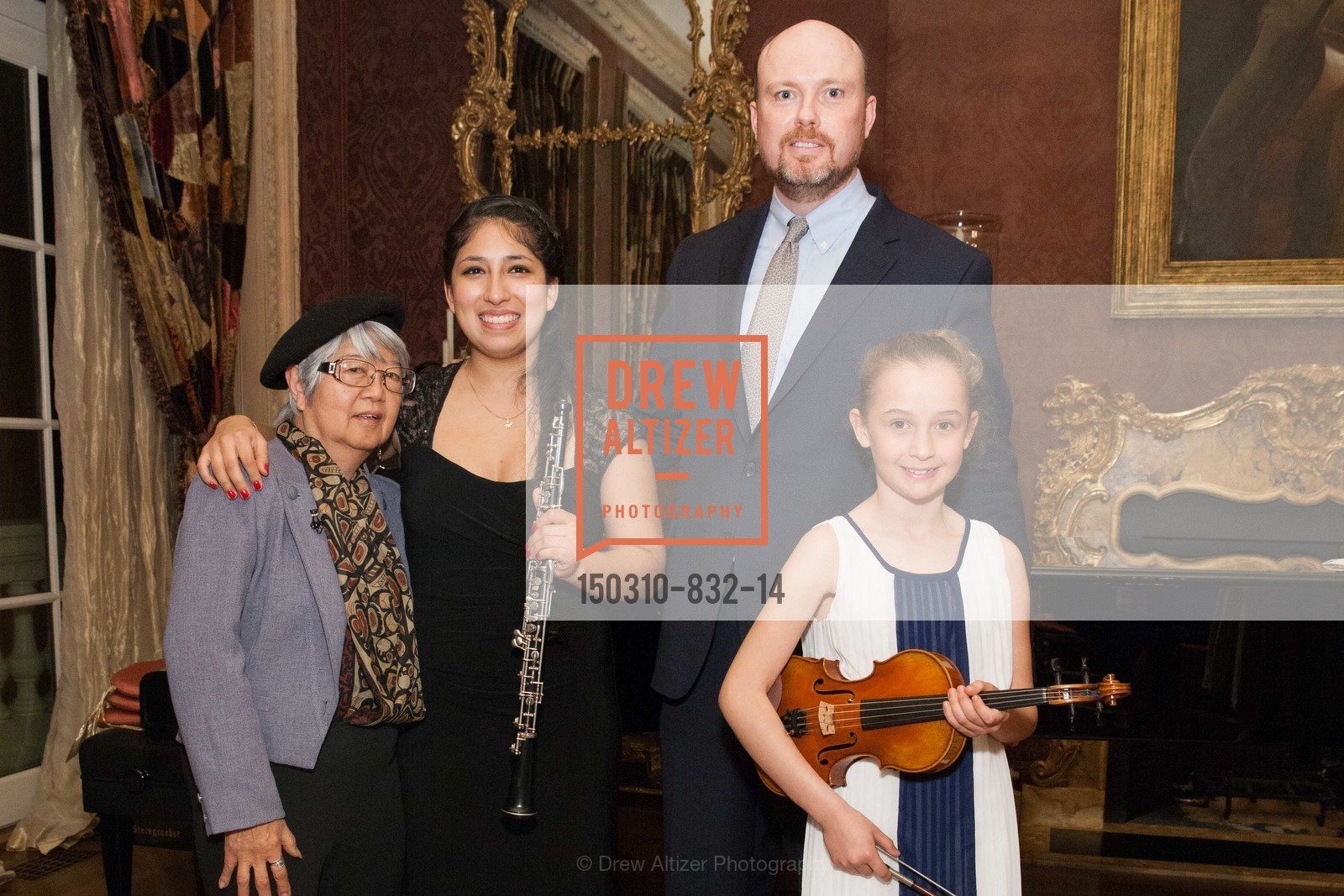 Shirley Wong-Frentzel, Maya Enriquez, Christopher Borg, Loren Gigi, Community Music Center at GETTY, US, March 11th, 2015, Photo #150310-832-14 Shirley Wong-Frentzel, Maya Enriquez, Christopher Borg, Loren Gigi, Photo #150310-832-14