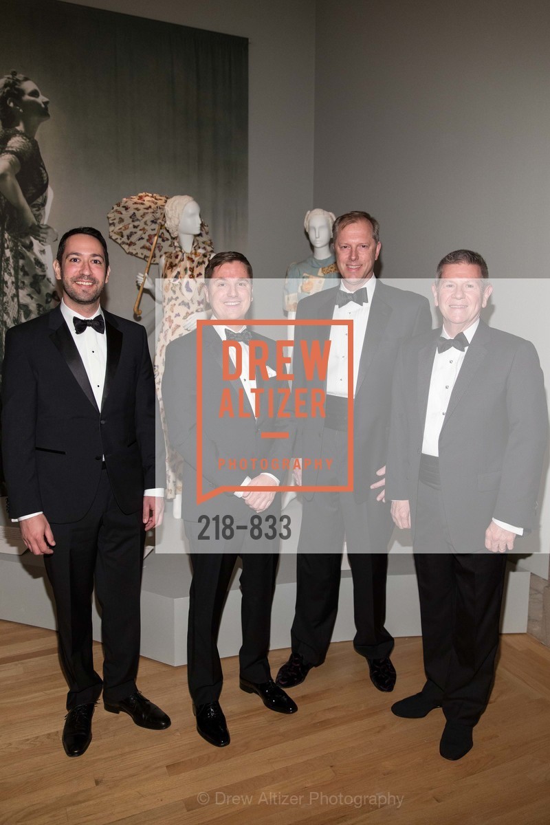 Seth Goldstein, Tom DeCaigny, John Kunowski, Richard Benefield, HIGH STYLE: The Brooklyn Museum Costume Collection Premier and Dinner, US, March 12th, 2015, Photo #218-833 Seth Goldstein, Tom DeCaigny, John Kunowski, Richard Benefield, Photo #218-833