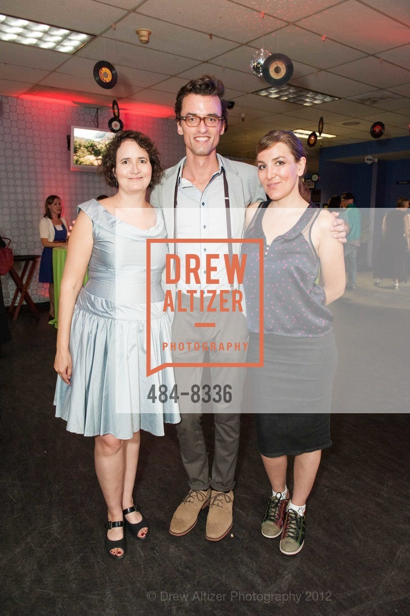 Kelly Saturno, Stephen Stolte, Valentina Gurney, As You Sow Hosts As You Bowl, Presidio Bowling Alley. 93 Moraga Avenue, September 21st, 2012, Photo #484-8336 Kelly Saturno, Stephen Stolte, Valentina Gurney, Photo #484-8336