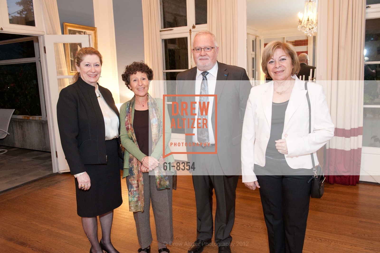 Anne-Marie Pierce, Yvette Chalom, Bernard Ivaldi, Sina Ivaldi, Founders Reception, French American International School, US, February 9th, 2012, Photo #61-8354 Anne-Marie Pierce, Yvette Chalom, Bernard Ivaldi, Sina Ivaldi, Photo #61-8354