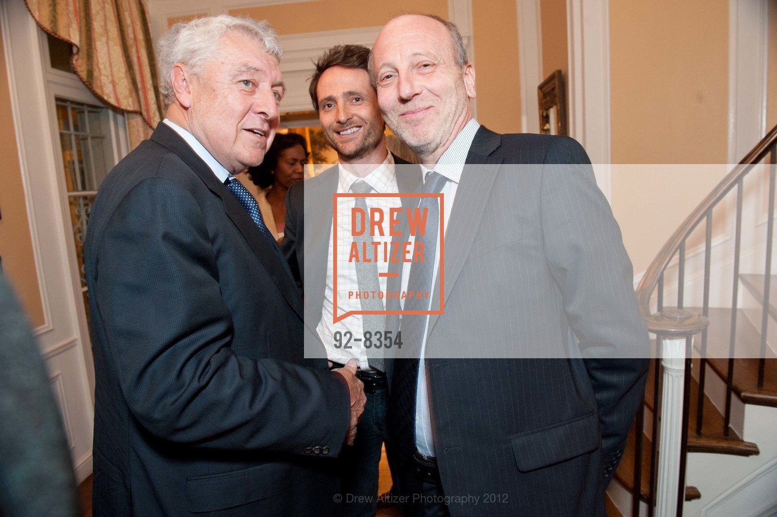 Claude Girault, Ivan Bercoux, Denis Bisson, Founders Reception, French American International School, US, February 9th, 2012, Photo #92-8354 Claude Girault, Ivan Bercoux, Denis Bisson, Photo #92-8354