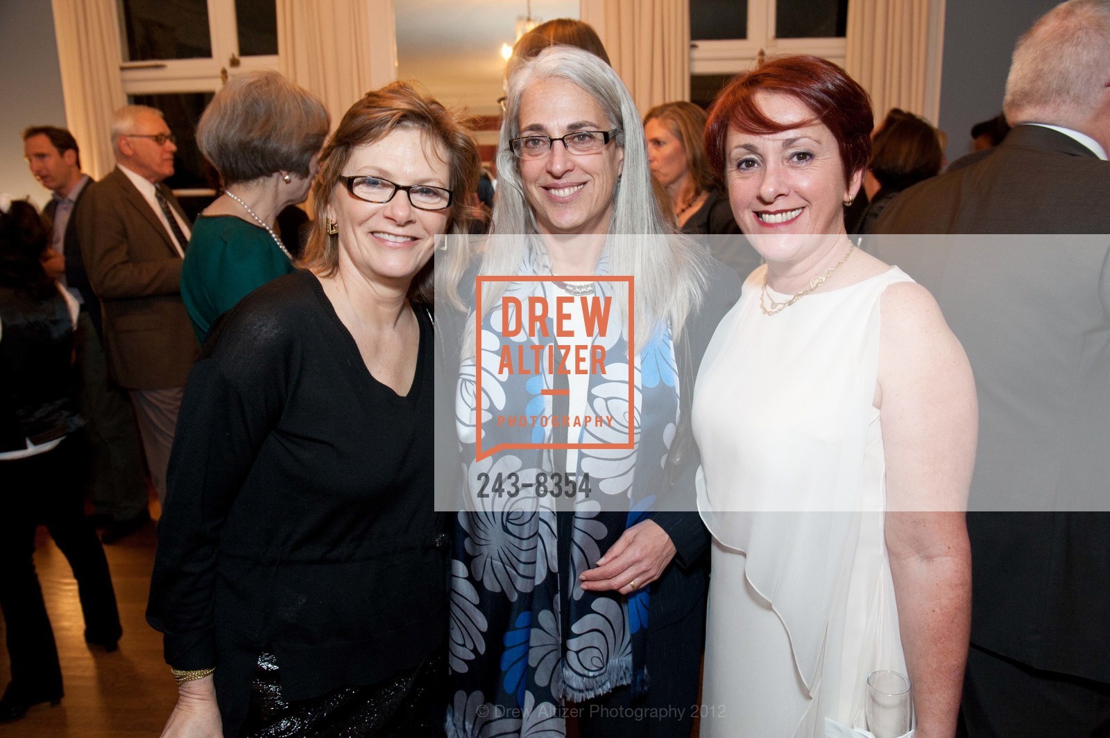 Julia Rowe, Jean Mayerson, Mireille Rabate, Founders Reception, French American International School, US, February 9th, 2012, Photo #243-8354 Julia Rowe, Jean Mayerson, Mireille Rabate, Photo #243-8354