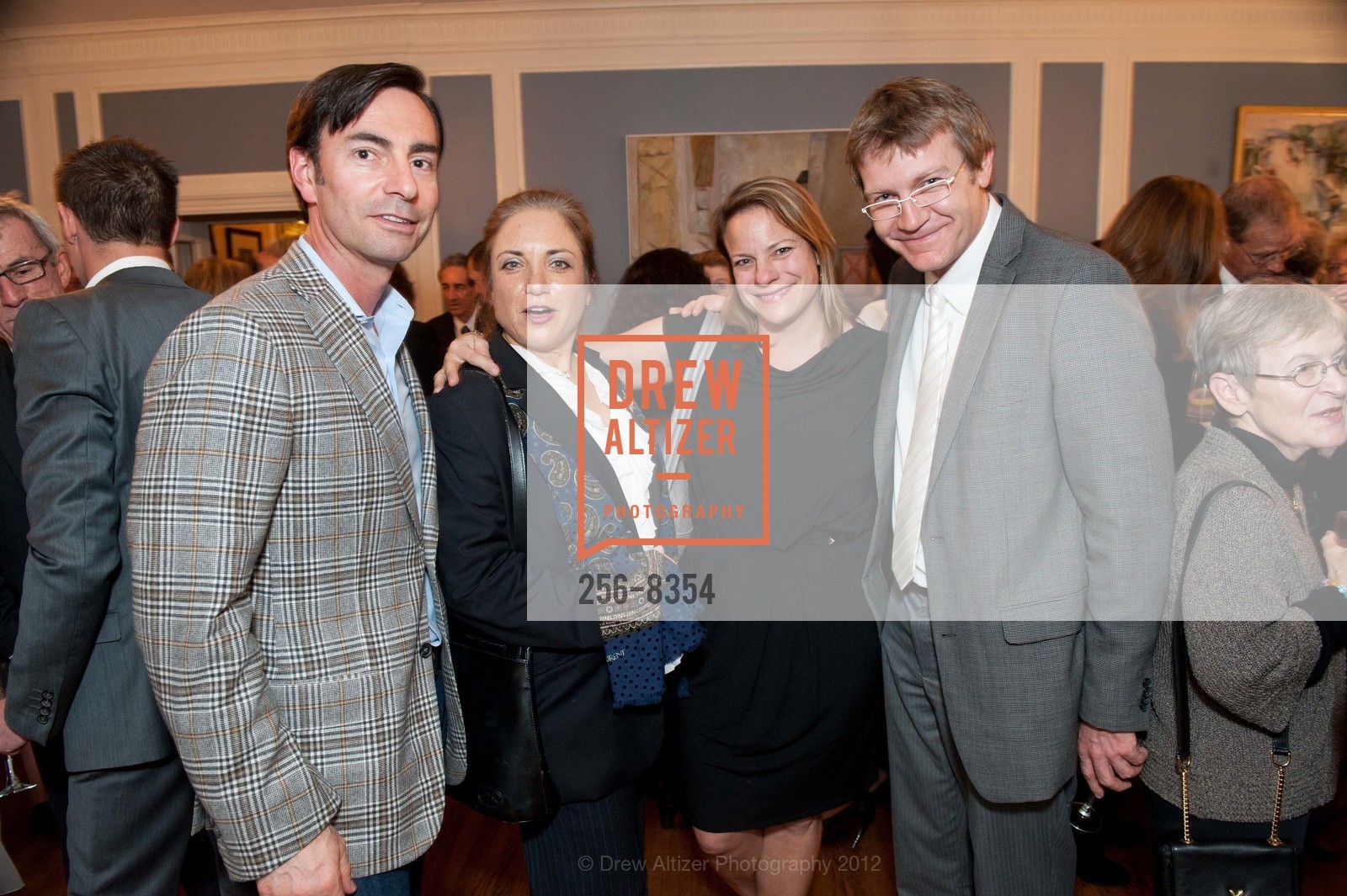 Paul Loeffler, Rona Spiegel, Leslie Norris, Raymond Hine, Founders Reception, French American International School, US, February 9th, 2012, Photo #256-8354 Paul Loeffler, Rona Spiegel, Leslie Norris, Raymond Hine, Photo #256-8354
