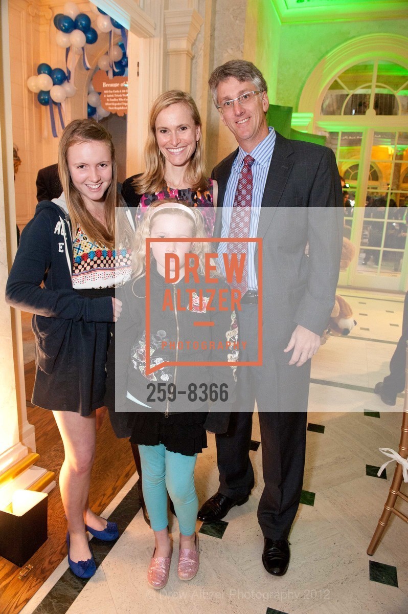 Kendall Kobalter, Paul Haakenson, Amy Kobalter, Nicole Kobalter, Gordon and Ann Getty Host the 2012 SNUGGLY SOIREE Benefiting the Glogau Teddy Bear Rescue Fund at UCSF Benioff Childrens Hospital, US, March 22nd, 2012, Photo #259-8366 Kendall Kobalter, Paul Haakenson, Amy Kobalter, Nicole Kobalter, Photo #259-8366