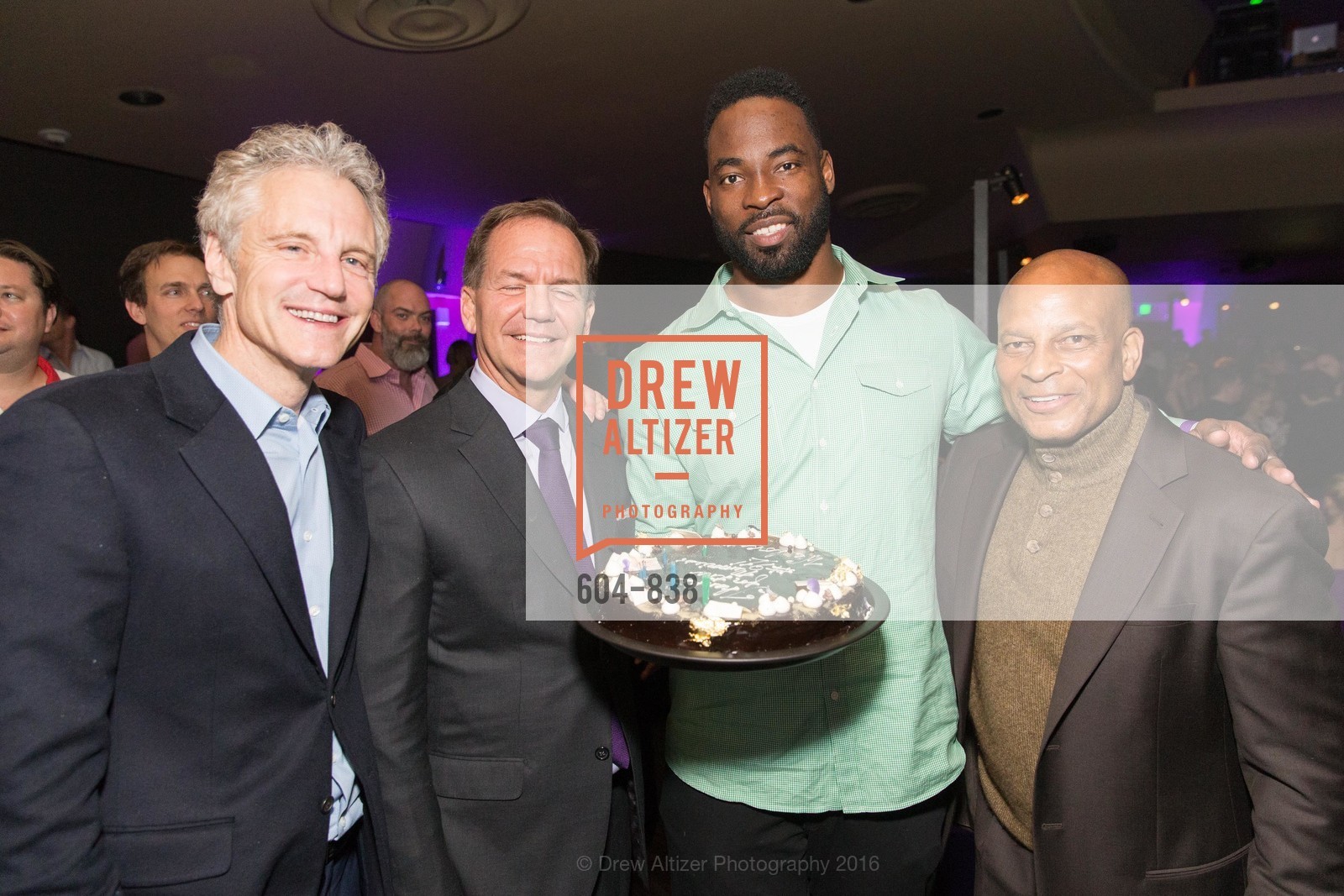 John Sykes, Paul Tudor Jones, Justin Tuck, Ronnie Lott, The Super Bowl Committee Chairman's Party, Masonic Auditorium, February 5th, 2016, Photo #604-838 John Sykes, Paul Tudor Jones, Justin Tuck, Ronnie Lott, Photo #604-838