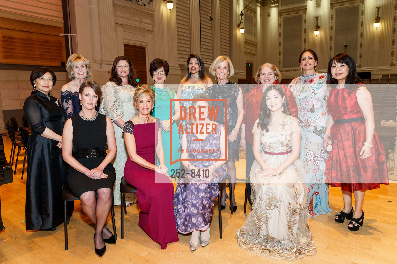 Virginia Foo, Jan Buckley, Elizabeth Hume, Barbara Walkowski, Mary Poland, Diane Zack, Matthew Coleman, Deepa Pakianathan, Michael Moser, Carol Doll, Maureen Sullivan, Camilla Smith, Maria Shim, Lisa Grotts, Rebecca-Sen Chen, San Francisco Conservatory of Music Centennial Gala 2018, San Francisco Conservatory of Music. 50 Oak Street, March 19th, 2018, Photo #252-8410 Virginia Foo, Jan Buckley, Elizabeth Hume, Barbara Walkowski, Mary Poland, Diane Zack, Matthew Coleman, Deepa Pakianathan, Michael Moser, Carol Doll, Maureen Sullivan, Camilla Smith, Maria Shim, Lisa Grotts, Rebecca-Sen Chen, Photo #252-8410