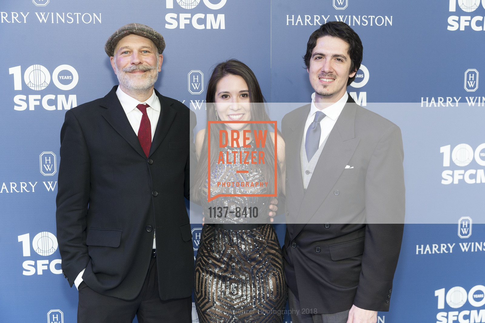 Christopher Basso, Lauren Jaco, Chase Hernandez, San Francisco Conservatory of Music Centennial Gala 2018, San Francisco Conservatory of Music. 50 Oak Street, March 19th, 2018, Photo #1137-8410 Christopher Basso, Lauren Jaco, Chase Hernandez, Photo #1137-8410