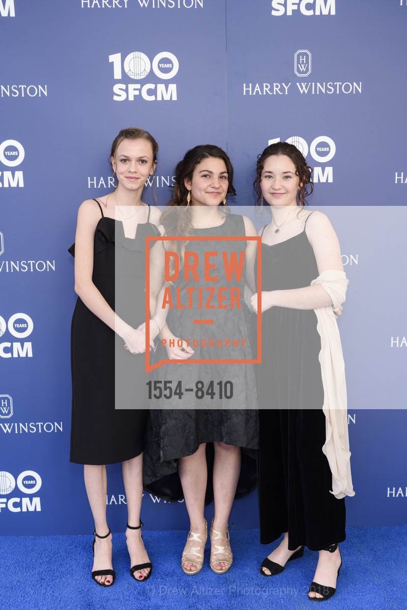 Kaitlin Gazner, Emily Stull, Orla Meehan, San Francisco Conservatory of Music Centennial Gala 2018, San Francisco Conservatory of Music. 50 Oak Street, March 19th, 2018, Photo #1554-8410 Kaitlin Gazner, Emily Stull, Orla Meehan, Photo #1554-8410