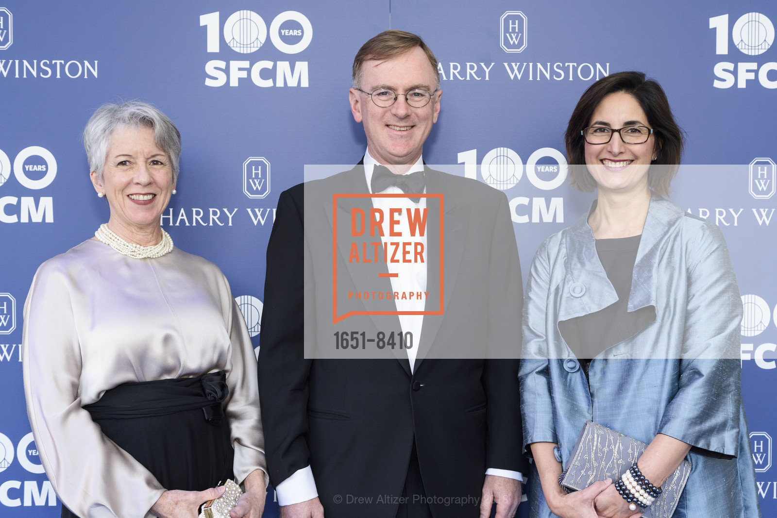 Maureen Brady, Matt Brady, Baie Netzer, San Francisco Conservatory of Music Centennial Gala 2018, San Francisco Conservatory of Music. 50 Oak Street, March 19th, 2018, Photo #1651-8410 Maureen Brady, Matt Brady, Baie Netzer, Photo #1651-8410