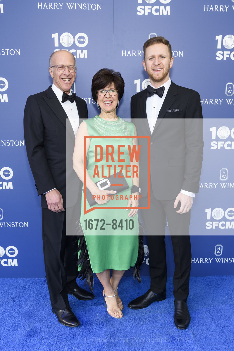 Howard Zack, Diane Zack, Marty Zack, San Francisco Conservatory of Music Centennial Gala 2018, San Francisco Conservatory of Music. 50 Oak Street, March 19th, 2018, Photo #1672-8410 Howard Zack, Diane Zack, Marty Zack, Photo #1672-8410