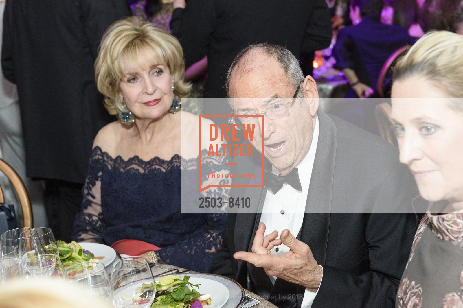 Jan Buckley, Jim Buckley, San Francisco Conservatory of Music Centennial Gala 2018, San Francisco Conservatory of Music. 50 Oak Street, March 19th, 2018, Photo #2503-8410 Jan Buckley, Jim Buckley, Photo #2503-8410