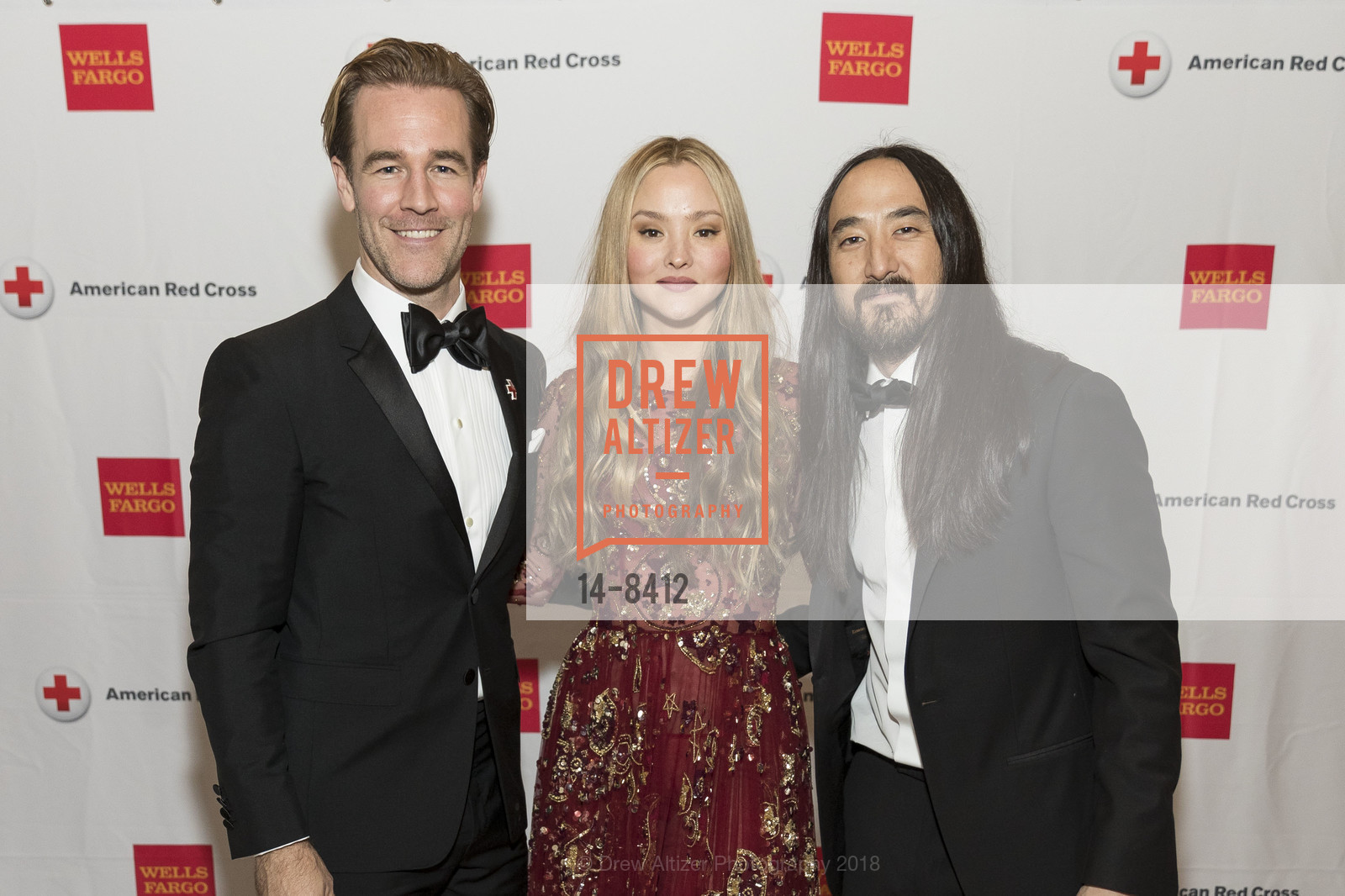 James van der Beek, Devon Aoki, Steve Aoki, Red Cross Gala 2018, San Francisco City Hall. 1 Dr. Carlton B. Goodlett Place, March 17th, 2018, Photo #14-8412 James van der Beek, Devon Aoki, Steve Aoki, Photo #14-8412