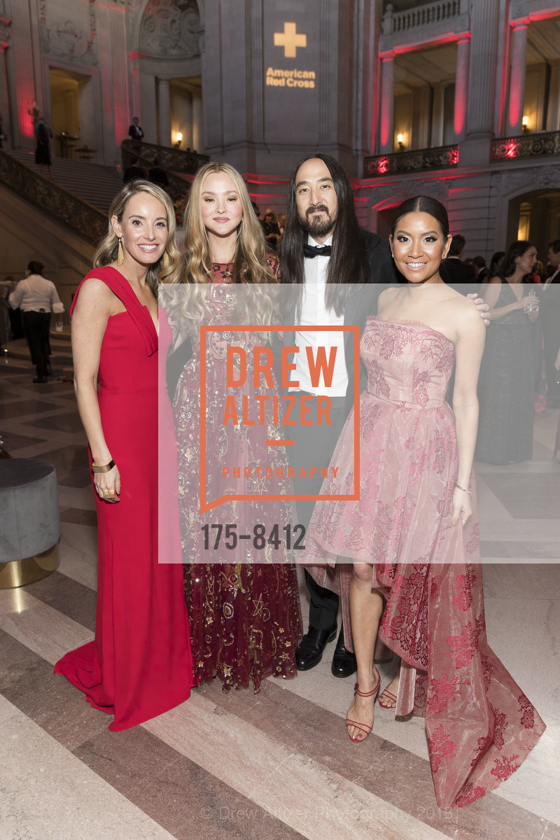 Lindsey Haswell, Devon Aoki, Steve Aoki, Lillian Phan, Red Cross Gala 2018, San Francisco City Hall. 1 Dr. Carlton B. Goodlett Place, March 17th, 2018, Photo #175-8412 Lindsey Haswell, Devon Aoki, Steve Aoki, Lillian Phan, Photo #175-8412