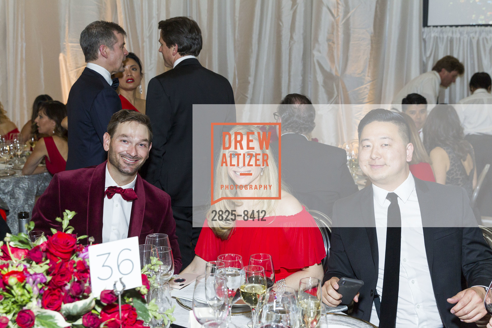 Chase Fontaine, Kelli Fontaine, Christopher Fong, Red Cross Gala 2018, San Francisco City Hall. 1 Dr. Carlton B. Goodlett Place, March 17th, 2018, Photo #2825-8412 Chase Fontaine, Kelli Fontaine, Christopher Fong, Photo #2825-8412