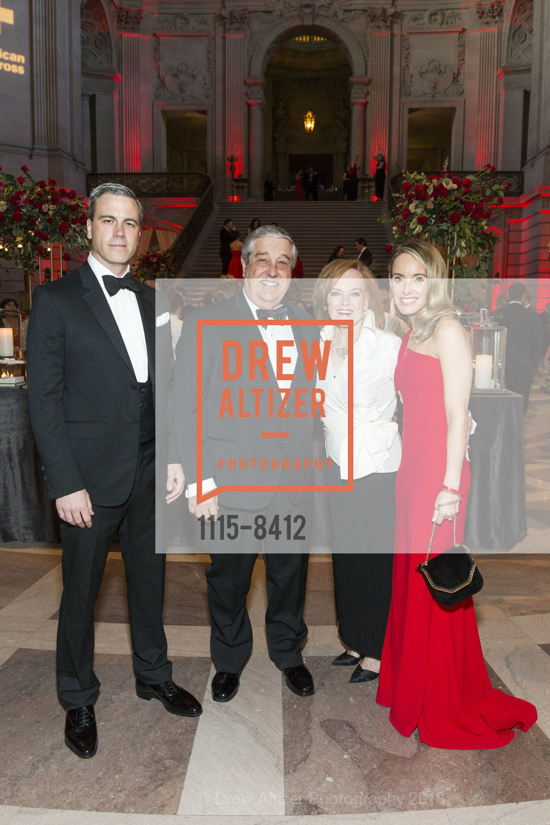 Jonathan Haswell, Charles Blenkhorn, Theresa Blenkhorn, Lindsey Haswell, Red Cross Gala 2018, San Francisco City Hall. 1 Dr. Carlton B. Goodlett Place, March 17th, 2018, Photo #1115-8412 Jonathan Haswell, Charles Blenkhorn, Theresa Blenkhorn, Lindsey Haswell, Photo #1115-8412