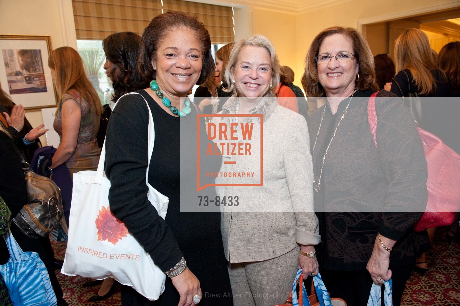 Christy Sanford, Connie Hooker, Jane Santana, VOSS FOUNDATION'S Women Helping Women San Francisco Luncheon, US, October 22nd, 2012, Photo #73-8433 Christy Sanford, Connie Hooker, Jane Santana, Photo #73-8433