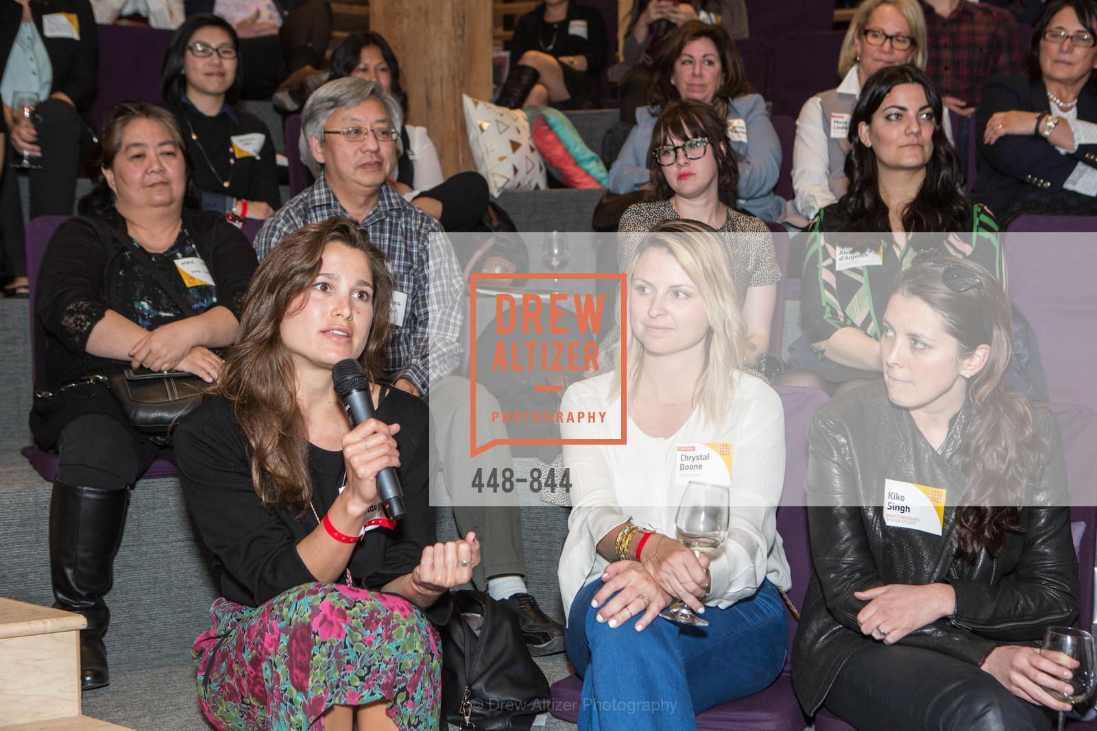 Claire Scheidegger, Chrystal Boone, Kiko Singh, ONE NIGHT ONLY SF: A Cocktail and Conversation Event, US, March 13th, 2015, Photo #448-844 Claire Scheidegger, Chrystal Boone, Kiko Singh, Photo #448-844