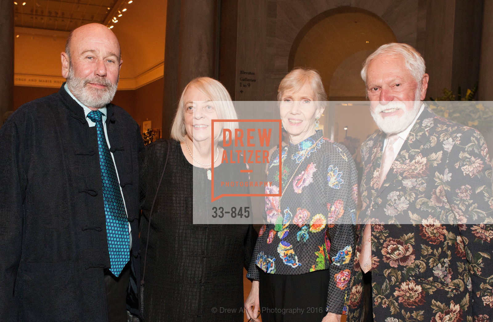 Jim Connor, Anne Funsten, Penelope Clark, Lewis Sykes, Pierre Bonnard Donor Reception, Legion of Honor. 2525 Van Ness St, February 4th, 2016, Photo #33-845 Jim Connor, Anne Funsten, Penelope Clark, Lewis Sykes, Photo #33-845