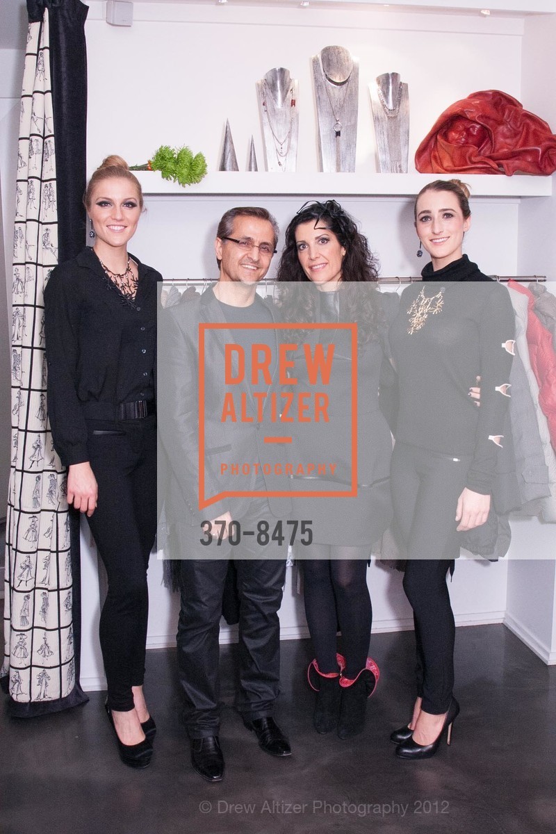Hannh Rose, Ahmad Bayat, Lillie Mosaddegh, Riley Westgaard, SF Cop-Copine Paris, Holiday Party Hosted by CHARLESTON PIERCE, US, December 12th, 2012, Photo #370-8475 Hannh Rose, Ahmad Bayat, Lillie Mosaddegh, Riley Westgaard, Photo #370-8475