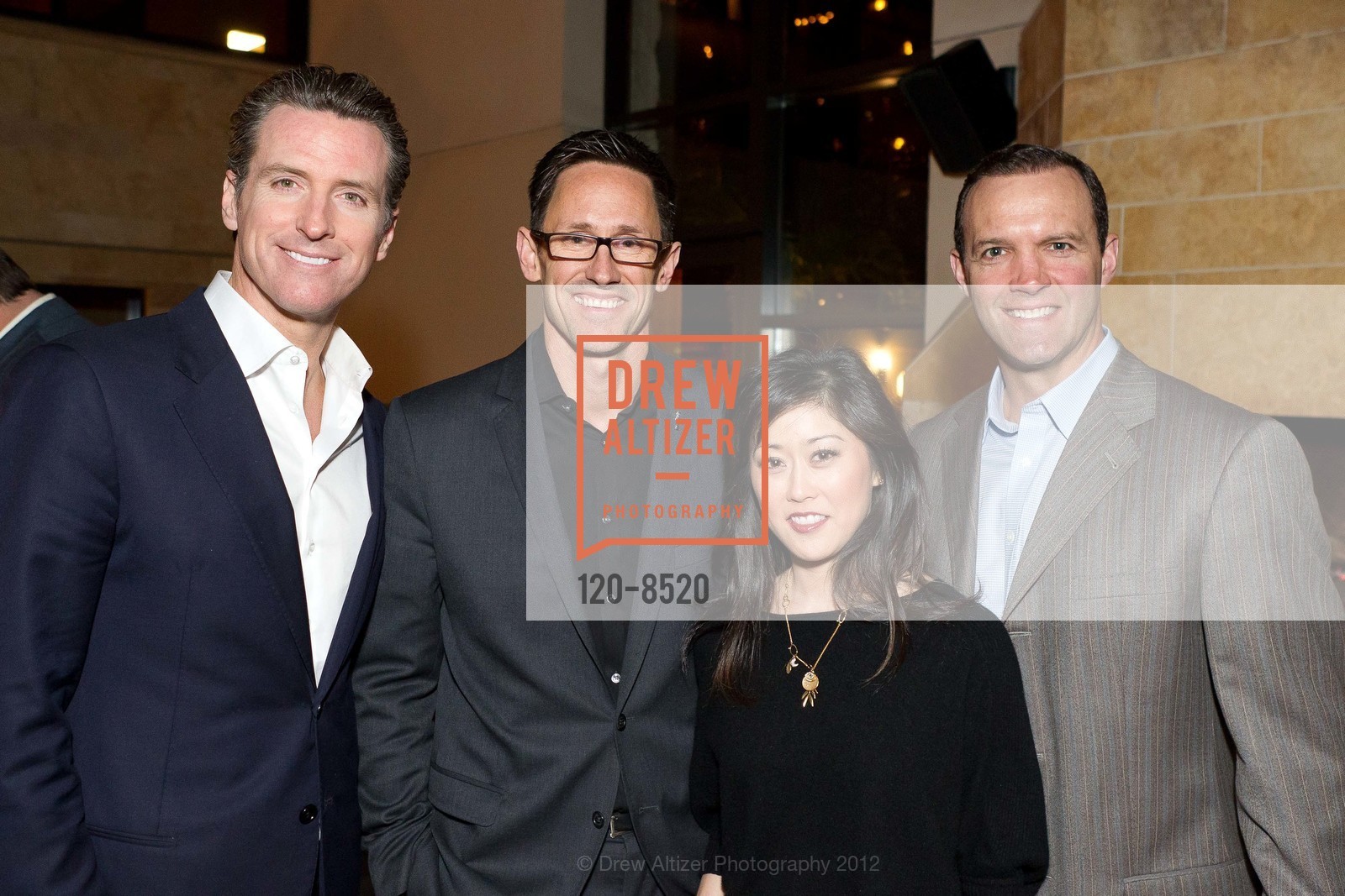 Gavin Newsom, Tom Houston, Kristi Yamaguchi, Bret Hedican, AMERICA'S CUP EVENT AUTHORITY Hosts Cocktails Celebrating the 34th America's Cup at EPIC Roasthouse, US, February 15th, 2012, Photo #120-8520 Gavin Newsom, Tom Houston, Kristi Yamaguchi, Bret Hedican, Photo #120-8520