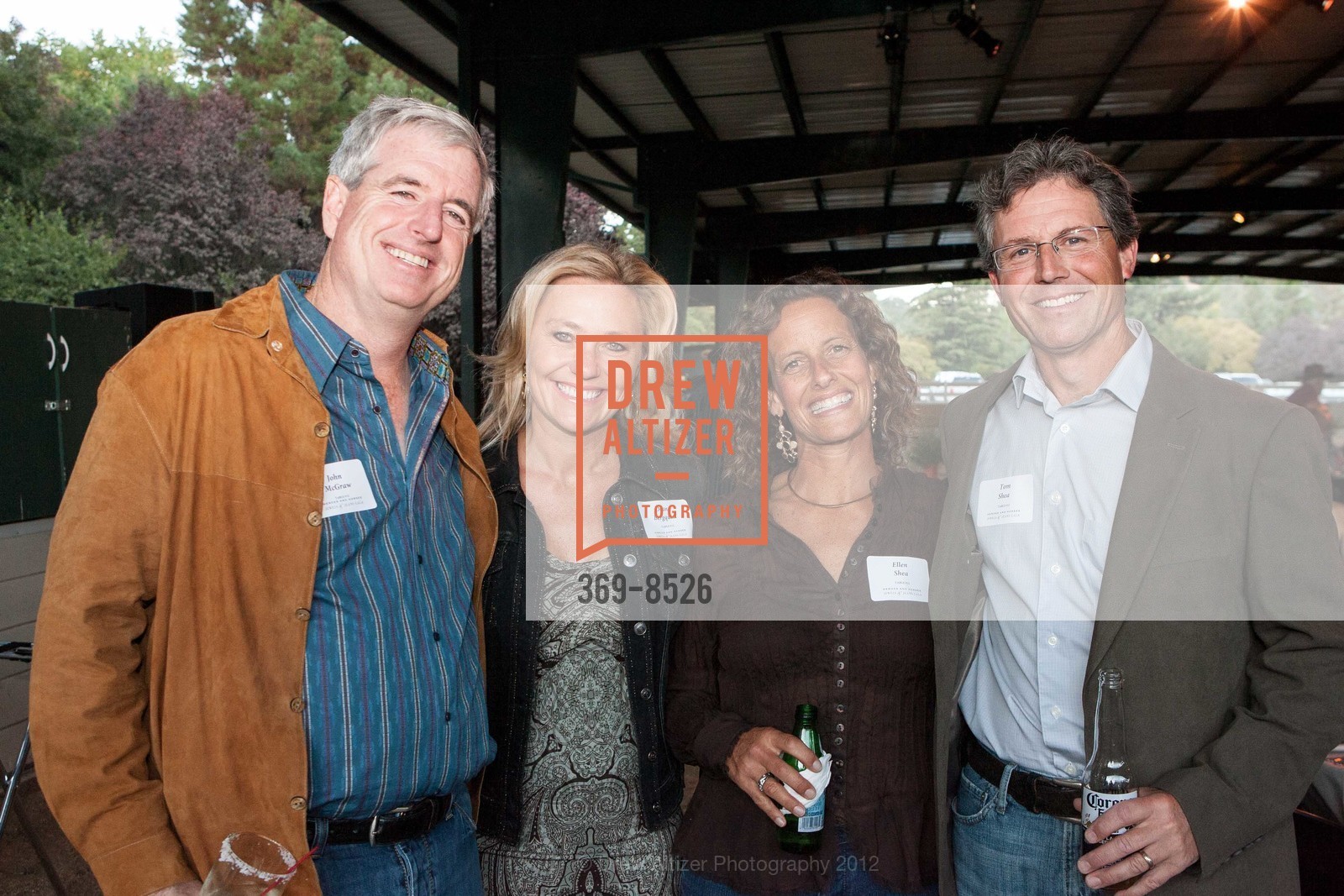 John McGraw, Deana Bergquist, Ellen Shea, Tom Shea, Heroes and Horses Gala Benefiting National Center for Equine Facilitated Therapy (NCEFT) Jeans and Jewels Gala Barn Dance and Auction 2012, NCEFT. 880 Runnymede Road, September 22nd, 2012, Photo #369-8526 John McGraw, Deana Bergquist, Ellen Shea, Tom Shea, Photo #369-8526