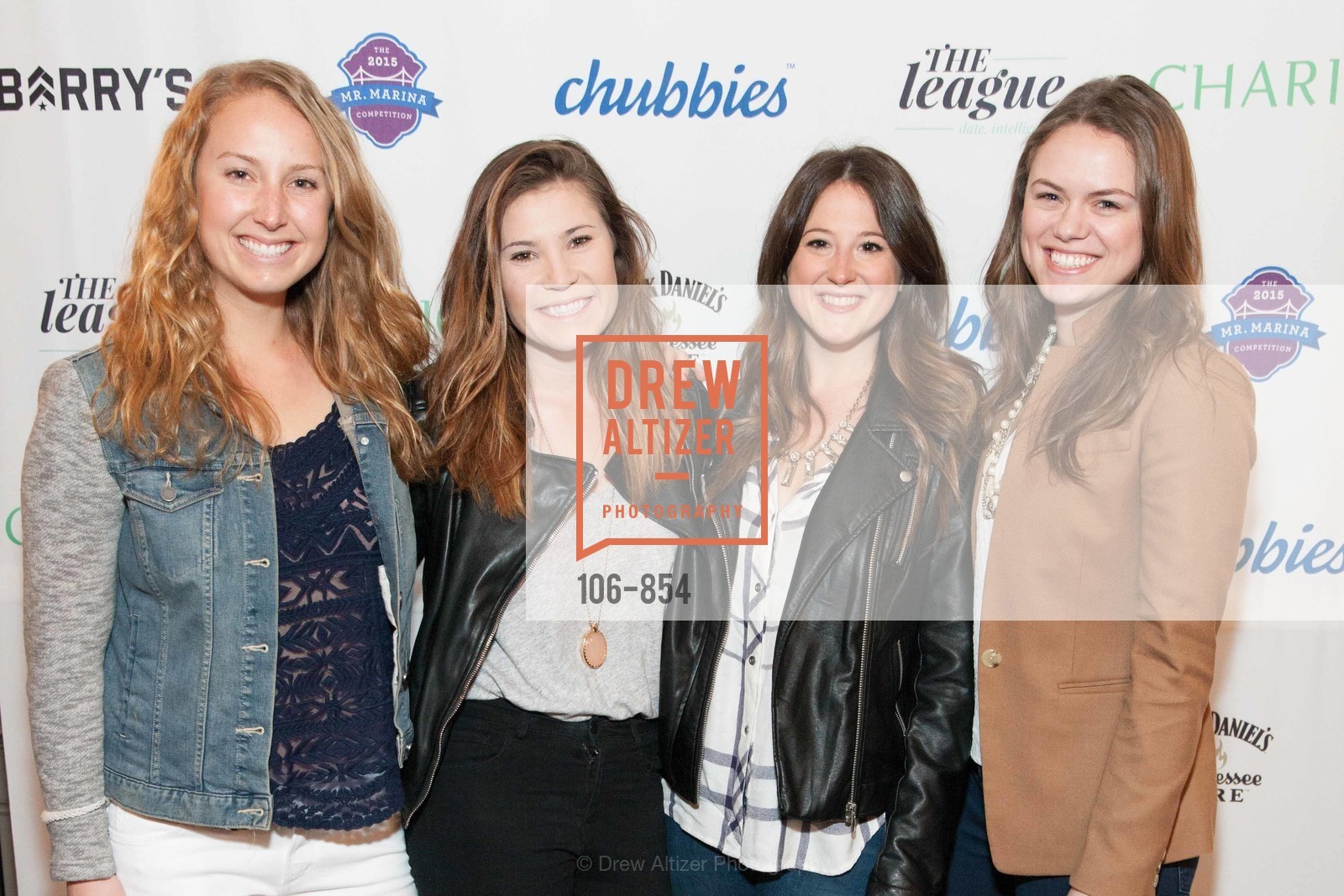 Jessica Seitz, Abby Gabor, Jackie Rebrovic, Alex Genetti, The 2015 MR. MARINA Competition, US, March 19th, 2015, Photo #106-854 Jessica Seitz, Abby Gabor, Jackie Rebrovic, Alex Genetti, Photo #106-854
