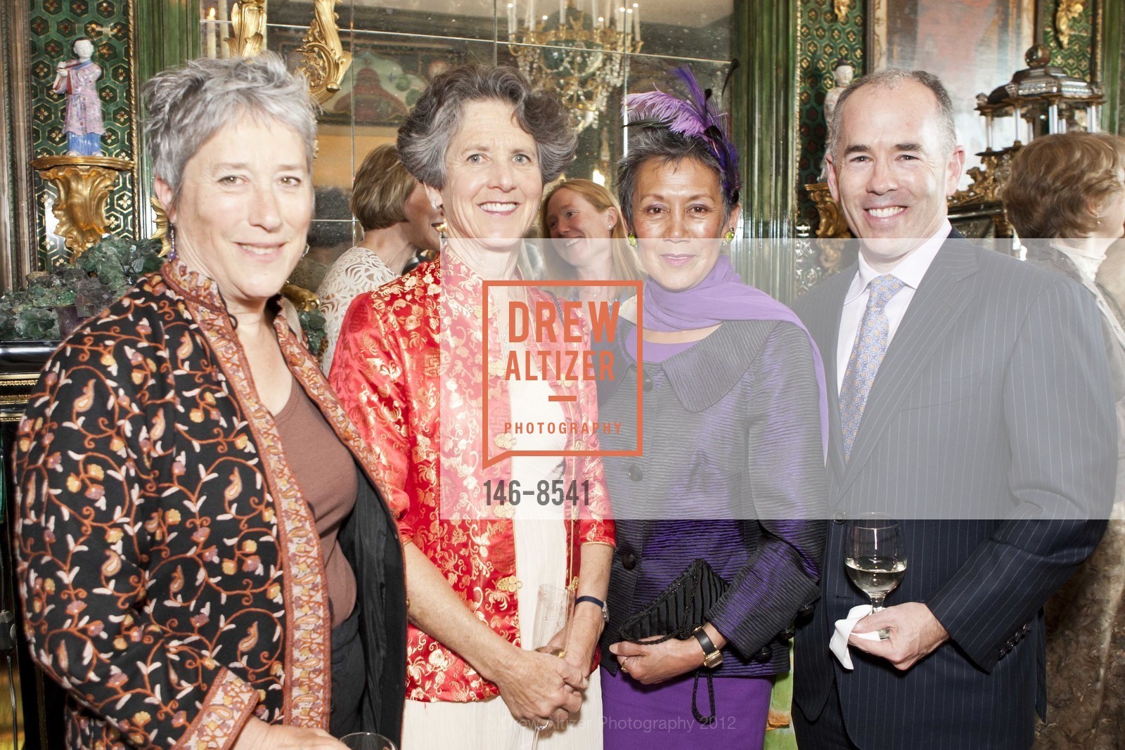Audrie Hegg, Susan Sugarman, Liz McCrum, Chris McCrum, Getty Hosts PHILHARMONIA BAROQUE ORCHESTRA, US, May 24th, 2012, Photo #146-8541 Audrie Hegg, Susan Sugarman, Liz McCrum, Chris McCrum, Photo #146-8541