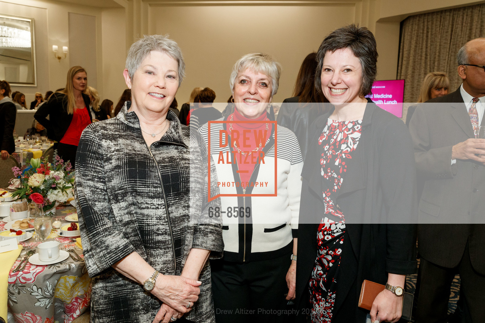 Linda Toeniskoetter, Gay Crawford, Jennifer Judas, Stanford's Women's Health Luncheon 2018 - South Bay, Fairmont San Jose. 170 South Market St, March 20th, 2018, Photo #68-8569 Linda Toeniskoetter, Gay Crawford, Jennifer Judas, Photo #68-8569